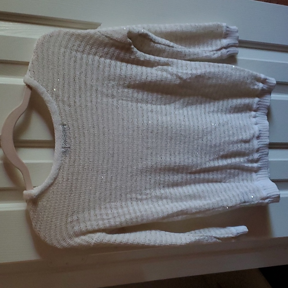 The Limited brand size S women's lightweight sweater with gold accents throughou - Picture 2 of 6